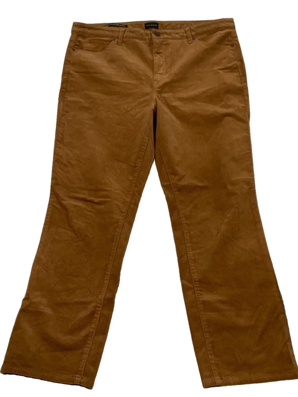 Talbots Petites Flawless Five Pocket Corduroy Jeans Straight Leg 16P Preppy Rust